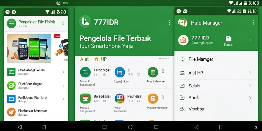 Tampilan antarmuka pengguna yang sederhana dari <strong>777IDR</strong> untuk pengelola file.