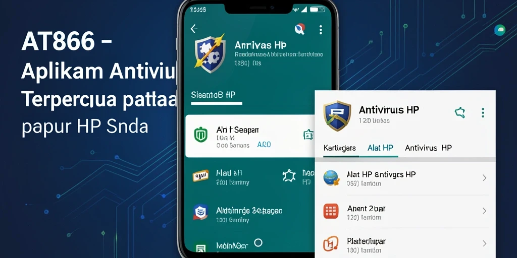 Tampilan antarmuka AT866 yang sederhana dan fungsional untuk perlindungan antivirus.