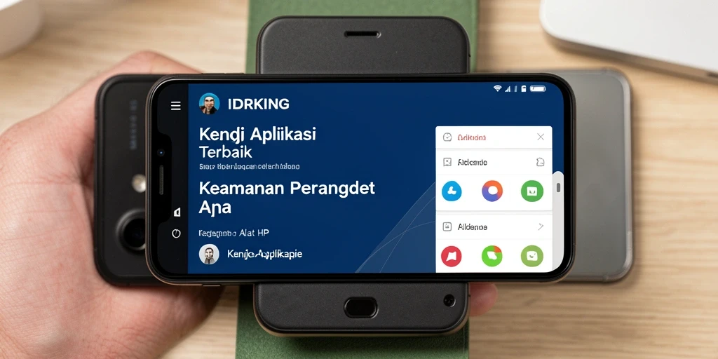 Tampilan antarmuka utama IDRKING menampilkan fitur penguncian aplikasi dengan jelas.