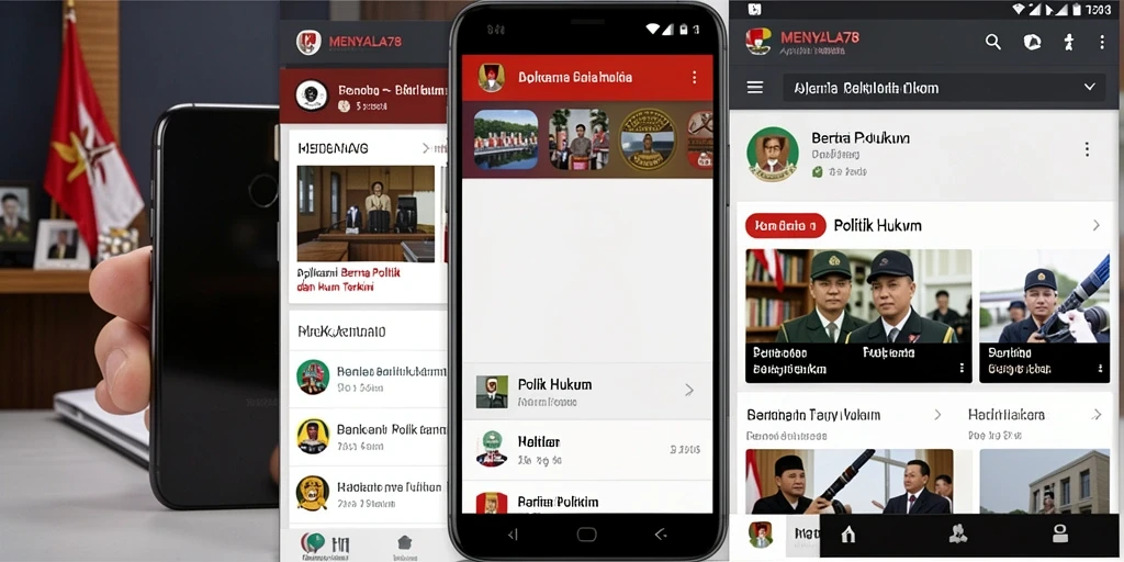 Tampilan antarmuka pengguna aplikasi MENYALA78 yang modern.