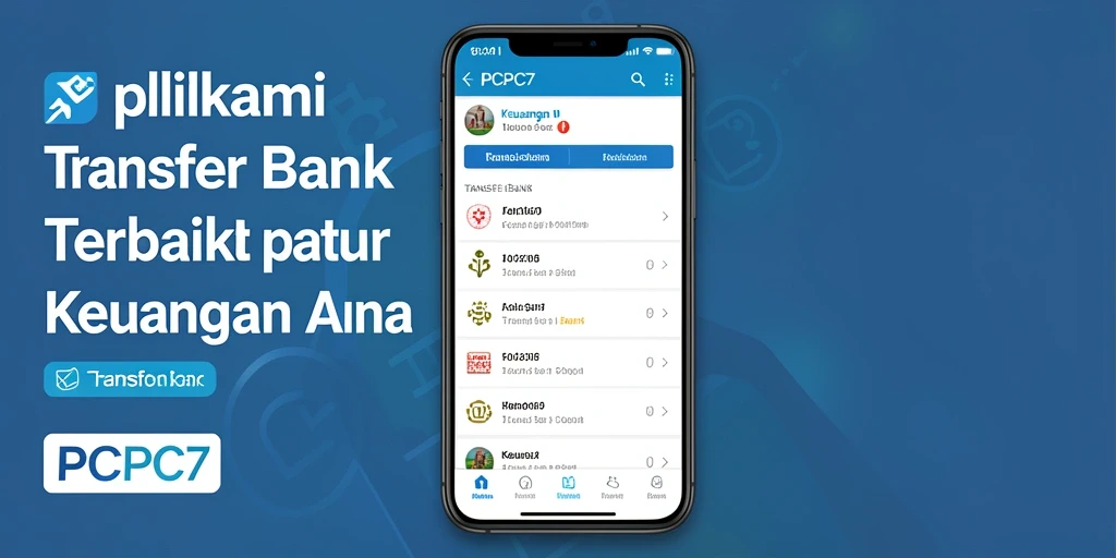 Tampilan antarmuka aplikasi PCPC7 untuk Transfer Bank yang sederhana dan mudah digunakan.