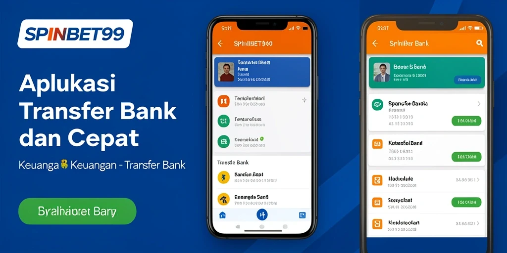 Tampilan antarmuka aplikasi SPINBET99 untuk transfer bank yang sederhana dan intuitif.