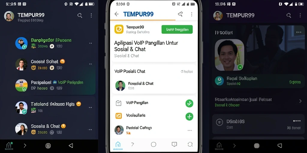 Tampilan antarmuka aplikasi TEMPUR99 yang menarik dan mudah digunakan.